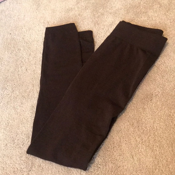 Brown Seamless Fleece Legging - Picture 5 of 7